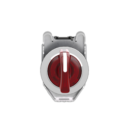 XB4FK134G5 – Illuminated selector switch, Harmony XB4, metal, red handle, 30mm, universal LED, 3 positions, 1NO   1NC, 110…120V AC