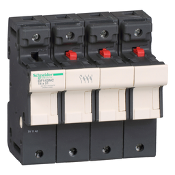 DF143NC – Fuse carrier, TeSys DF, 3P N, 50A, 690VAC, fuse size 14x51mm, with tubular link