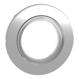 ZB4FH13 – Head for illuminated push button, Harmony XB4, metal, white projecting, 30mm, universal LED, push-push, unmarked