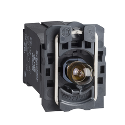 ZB5AV3 – Light block with body fixing collar, Harmony XB5, plastic, with BA9s bulb, 110…120V AC