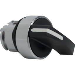 ZB4BJ2 – Head for selector switch, Harmony XB4, metal, black, 22mm, long handle, 2 positions, stay put