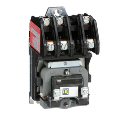 8903LO30V03 – Contactor, Type L, multipole lighting, electrically held, 30A, 3 pole, 600 V, 220/240 VAC 50/60 Hz coil, open style