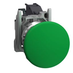 XB4BC31GEX – Complete push button, Harmony XB4, Explosive atmosphere, green mushroom pushbutton