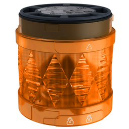 XVUC25 – Modular tower light, Harmony XVU, illuminated LED units, orange, 60mm, steady, IP65, 24V AC DC