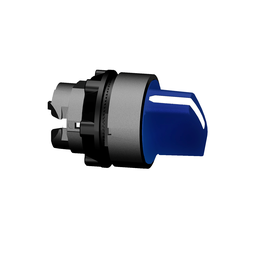 ZB5AD306 – Head for selector switch, Harmony XB5, XB4, blue Ø22 mm 3 position stay put