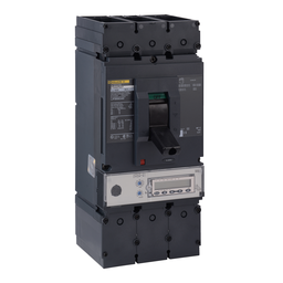 LJP36600U44X – Circuit breaker, PowerPacT L, 600A, 3 pole, 600VAC, 25kA, lugs, MicroLogic 6.3A, 80%