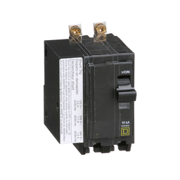 QOB2401021 – Mini circuit breaker, QO, 40A, 2 pole, 120/240VAC, 10kA, bolt on, AC shunt