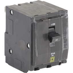 QH330 – Mini circuit breaker, QO, 30A, 3 pole, 120/240VAC, 65kA, plug in
