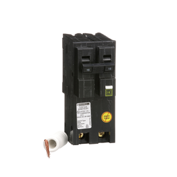 HOM215CAFI – Mini circuit breaker, Homeline, 15A, 2 pole, 120VAC, 10kA AIR, combo arc fault, pigtail neutral, plug in, UL