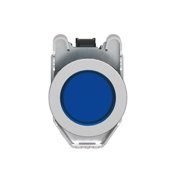 XB4FVM6 – Pilot light, Harmony XB4,metal, blue flush mounted, 30mm, universal LED, plain lens, 230…240V AC