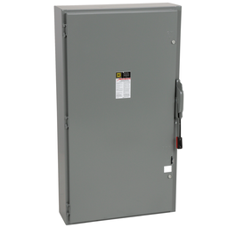 H366N – Safety switch, heavy duty, fusible, 600A, 4 wire, 3 pole, 1 neutral, 500hp, 600VAC/DC, NEMA 1