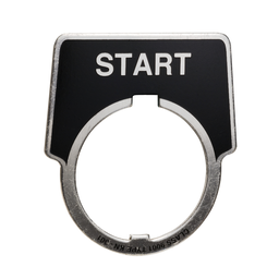 9001KN299 – Legend, Harmony 9001K, Harmony 9001SK, 30mm, aluminium, black with silver letters, 40x43mm, marking custom