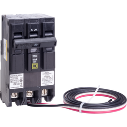 QO320PL5392 – Mini circuit breaker, QO, 20A, 3 pole, 120/240VAC, 10kA, plug in, Powerlink, 48in leads