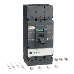 LLM36600U31X – Circuit breaker, PowerPacT L, 600A, 3 pole, 600VAC, 50kA, lugs, MicroLogic 3.3, 80%