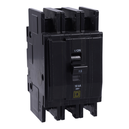 QOUR3505283 – Mini circuit breaker, QOU, 50A, 3 pole, 240 VAC, 10kA, field reversible lugs, ring terminal