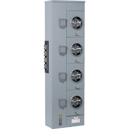 EZML314225CU – Branch unit, EZ Meter-Pak, 225A, 4 x 5 jaw sockets, 208Y/120VAC, lever bypass, ringless, 1200A Cu busbar