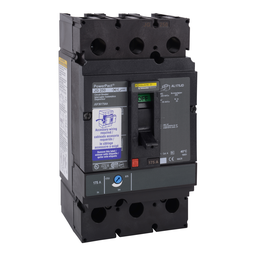 JGF36150UK – Circuit breaker, PowerPacT J, 150A, 3 pole, 600VAC, 18kA, busbar, thermal magnetic, 80%, undervoltage