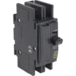 QOUR225 – Mini circuit breaker, QOU, 25A, 2 pole, 120/240 VAC, 10kA, field reversible lugs