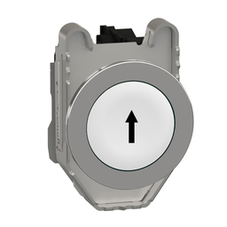 XB4FA3341 – Push button flush mounted, Harmony XB4, metal, whit,e 30mm, spring return, marked UP ARROW, 1NO