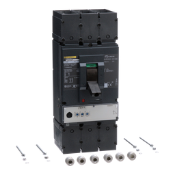 LJL36400U31X – Circuit breaker, PowerPacT L, 400A, 3 pole, 600VAC, 25kA, lugs, MicroLogic 3.3, 80%