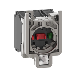 ZB4BZ141 – Single contact block with body fixing collar, Harmony XB4, metal, screw clamp terminal, 1NO 2NC