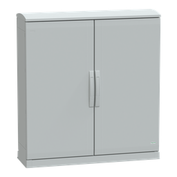 NSYPLAZT10103G – Floor standing polyester enclosure, Thalassa PLA, open bottom, ventilated canopy, 1000x1000x320mm, IP44, IK10