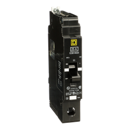 EDB14025 – Mini circuit breaker, E-Frame, 25A, 1 pole, 277VAC, 25kA max, bolt on