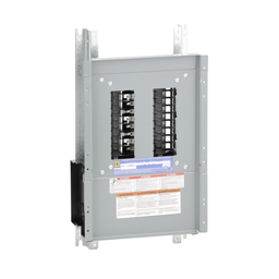 NQ418L1C – Panelboard interior, NQ, main lugs, 100A, Cu bus, 18 pole spaces, 3 phase, 4 wire, 240VAC, 48VDC