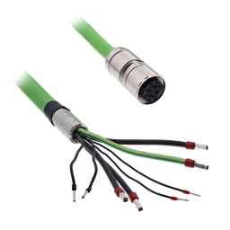 VW3E1154R100 – Power cable Lexium SH3/MH3 motor-Lexium 52/Lexium 62 servo drive, 10 mm², 10 m