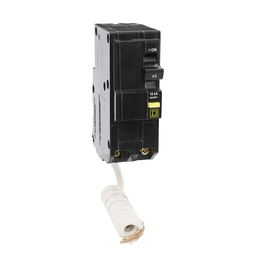 QO245GFI – Mini circuit breaker, QO, 45A, 2 pole, 120/240VAC, 10kA, plug in, 6mA grd fault A, pigtail