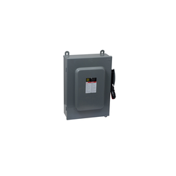 H663AWK – Safety switch, heavy duty, fusible, 100A, 6 pole, 75hp, 600VAC/DC, NEMA 12