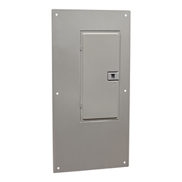 QOC30UFWG – Replacement cover, QO, for 30 space load center, flush, wide gutter, gray
