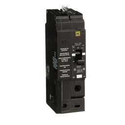 EDB14050EPD – Mini circuit breaker, E-Frame, 50A, 1 pole, 277VAC, 25kA max, bolt on, 30mA ground fault protection