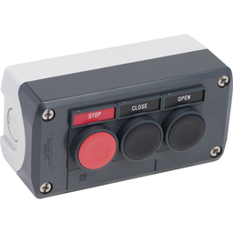 XALD321S1H7 – 22mm push button, Harmony XALD, complete control station, 3 push button, 6A, 600V, NEMA 4X, 13