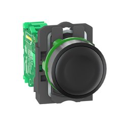 ZB5RTA2 – Wireless and batteryless transmitter, Harmony XB5R, push button, plastic, black, 22mm, spring return