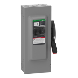 VH323N – Safety switch, VisiPacT, heavy duty, fused, viewing window, NEMA 1, 240V, 100A, 3 pole, neutral installed
