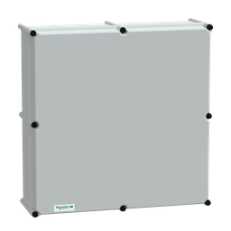 NSYPLSP5454G – PLS box, polyester rear, polyester cover IP66 54x54x18cm