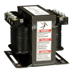 9070T150D20 – Transformer, Type T, industrial control, 150VA, 1 phase, 208/230/460V primary, 115V secondary, 55C rise