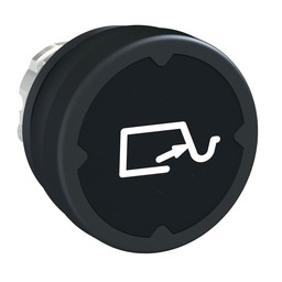 ZB4BC28014 – Head for push button, Harmony XB4, push button harsh environment, black, with marking type H014
