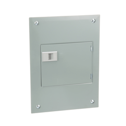QO612L100DF – Load center, QO, 1 phase, 6 spaces, 12 circuits, 100A fixed main lugs, NEMA1, door flush cover