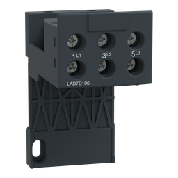 LAD7B106 – TeSys D, separate mount kit, for LRD01 to LRD35 and LR3D01 to LR3D35 overload relays, ring tongue connectors