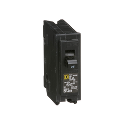 HOM125 – Mini circuit breaker, Homeline, 25A, 1 pole, 120/240VAC, 10kA AIR, standard type, plug in, UL