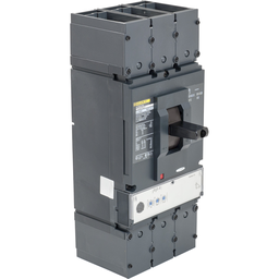 LJL36600U33X – Circuit breaker, PowerPacT L, 600A, 3 pole, 600VAC, 25kA, lugs, MicroLogic 3.3S, 80%