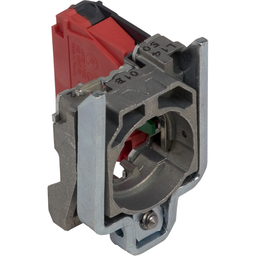 ZB4BZ1016P – Complete body contact assembly, Harmony XB4, single contact block with body fixing collar, 1NO, spring clamp terminal