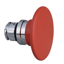 ZB4BR4 – Head for non illuminated pushbutton, Harmony XB4, mushroom 60mm, metal, red, 22mm, spring return
