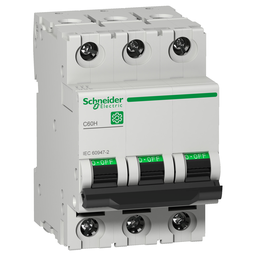 M9F14306 – Miniature circuit breaker (MCB), Multi9 C60H, 3P, 6A, C curve, 15kA (IEC/EN 60947-2)