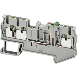 NSYTRP23SC – Terminal block, Linergy TR, grey, 2.5mm², push-in type, knife disconnect, 3 points, set of 50