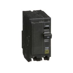 QO235 – Mini circuit breaker, QO, 35A, 2 pole, 120/240VAC, 10kA, plug in