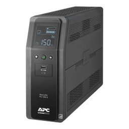 BR1500MS2 – APC Back-UPS Pro, 1500VA/900W, Tower, 120V, 10x NEMA 5-15R outlets, AVR, USB Type A   C ports, LCD, User Replaceable Battery