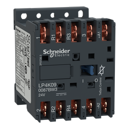 LP4K090087BW3 – Contactor, TeSys K, 4P, 2 NO   2 NC, AC-1, lt or eq to 440V, 20A, 24VDC coil